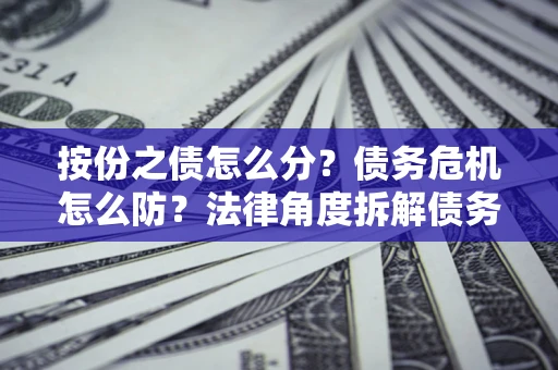 武汉按份之债怎么分?债务危机怎么防?法律角度拆解债务分配与风险自保指南 武汉按份之债怎么分?债务危机怎么防?法律角度拆解债务分配与风险自保指南