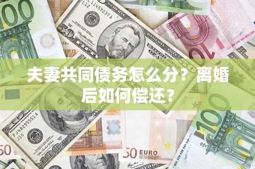 武汉夫妻共同债务怎么分?离婚后如何偿还? 武汉夫妻共同债务怎么分?离婚后如何偿还?