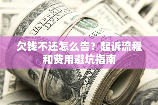 武汉欠钱不还怎么告?起诉流程和费用避坑指南 武汉欠钱不还怎么告?起诉流程和费用避坑指南